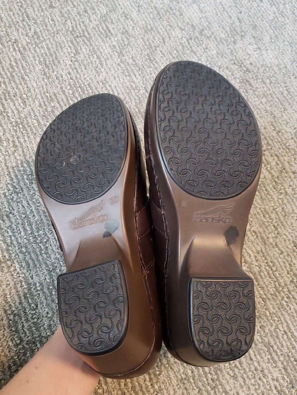 Dansko Dark Brown Leather Mary Jane Shoes - 39 - Picture 7 of 7
